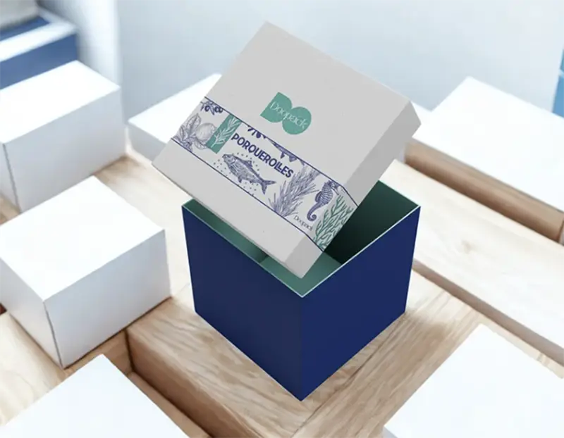 boite cube sur-mesure imprimée